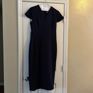 Maggy London navy blue sheath dress